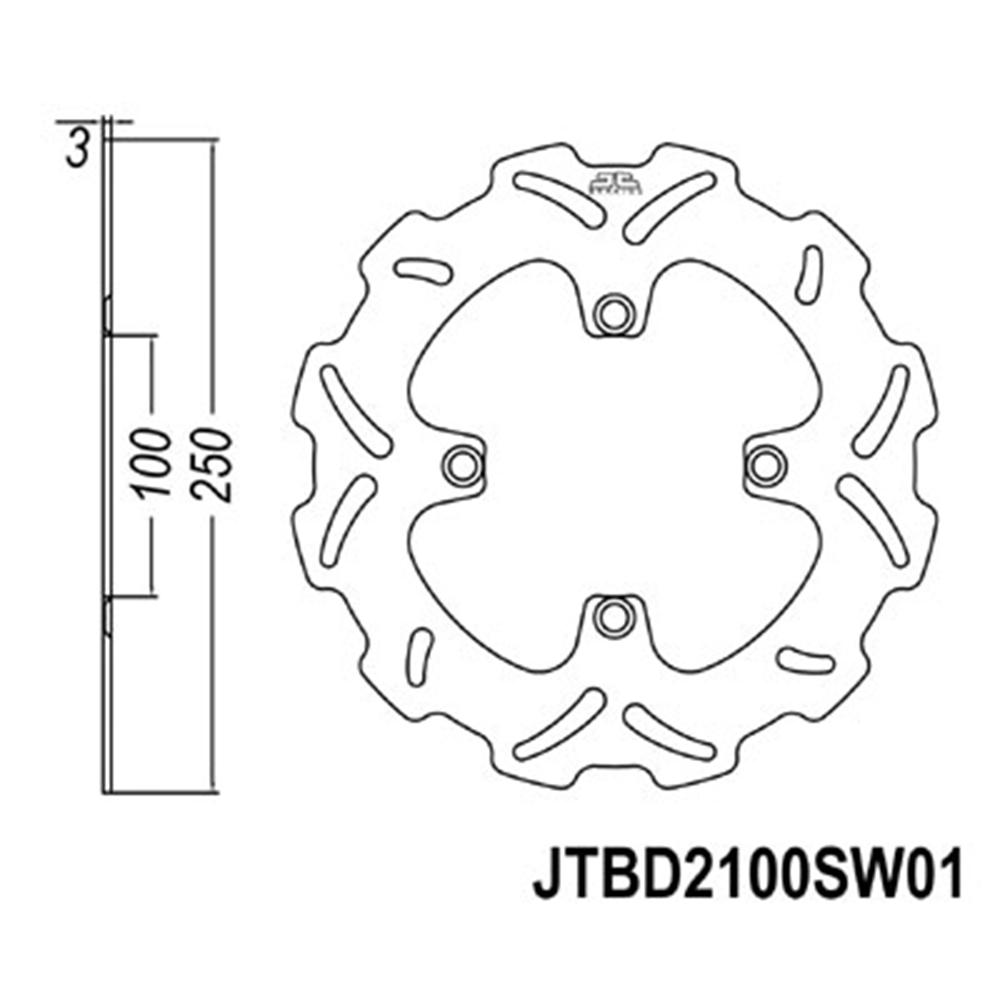jtb-disc-brake-rotor-solid-swave---kawasaki-kdx125-90-94-kdx200-95-06-kdx220-97-06-kx250-86-klx250-93-96