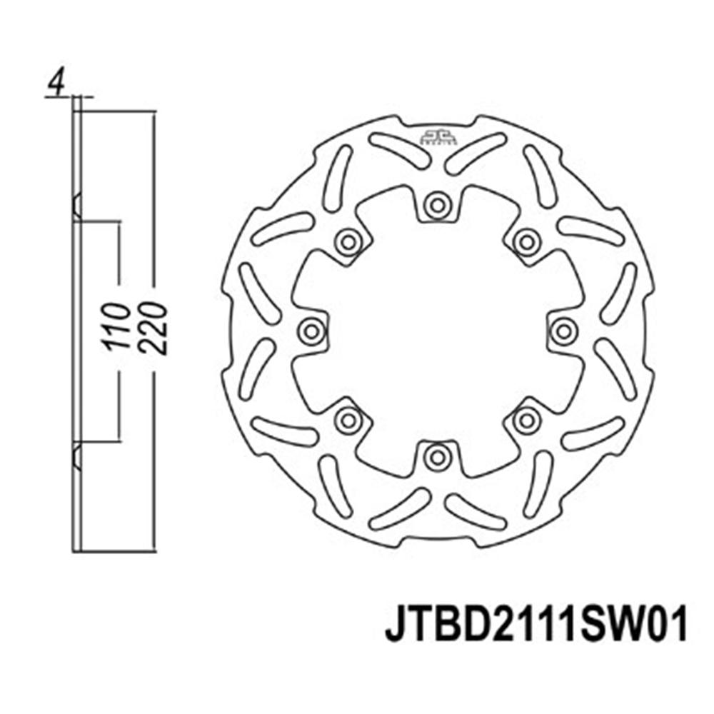 jtb-disc-brake-rotor-solid-swave---kawasaki-kx125-87-88-kx250-86-88-kx500-87-88